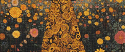 Woman in a Field of Flowers 12 (Small) counted cross stitch pattern by Eder Jose Rosa