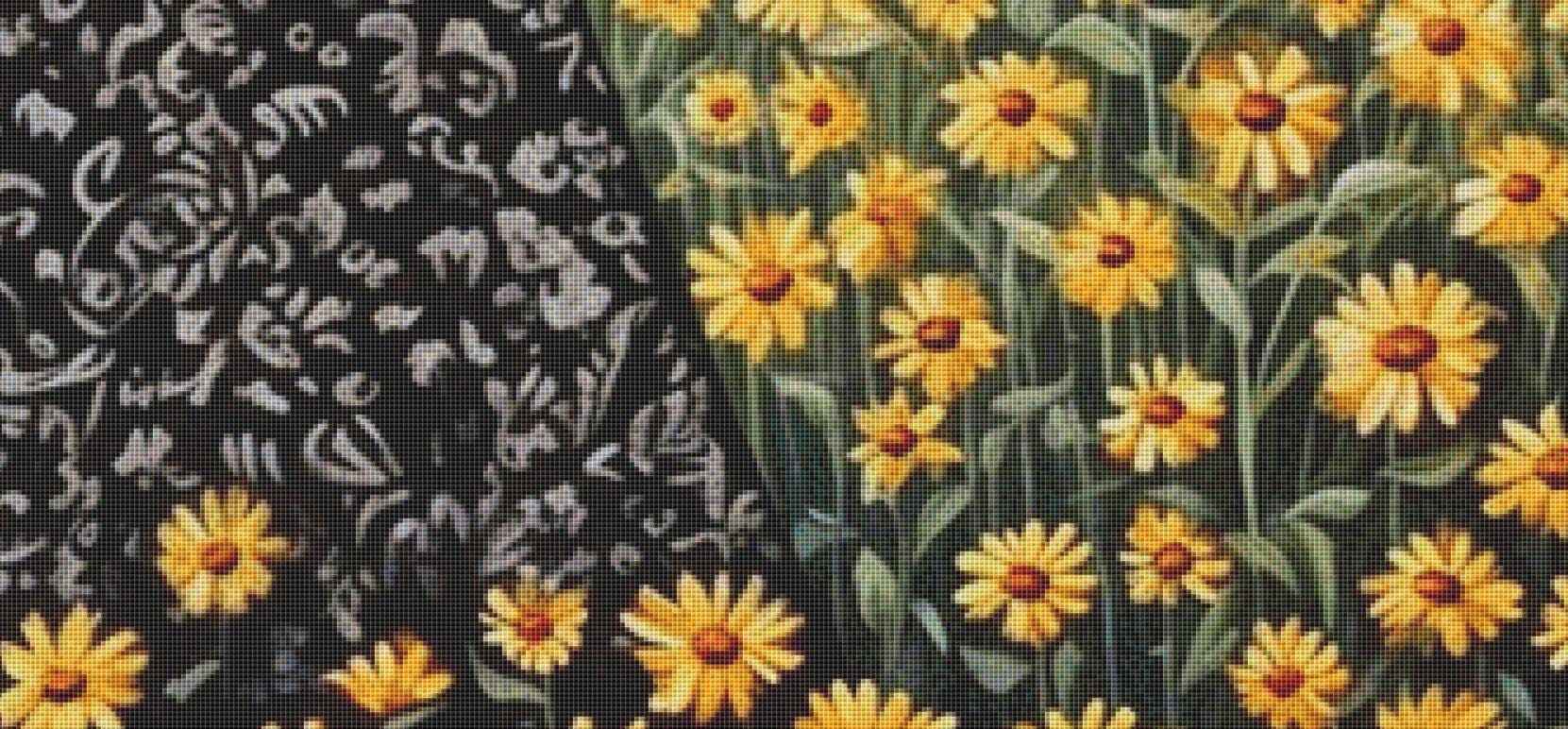 Woman in a Field of Flowers 13 (Max Size/Color) counted cross stitch pattern by Eder Jose Rosa