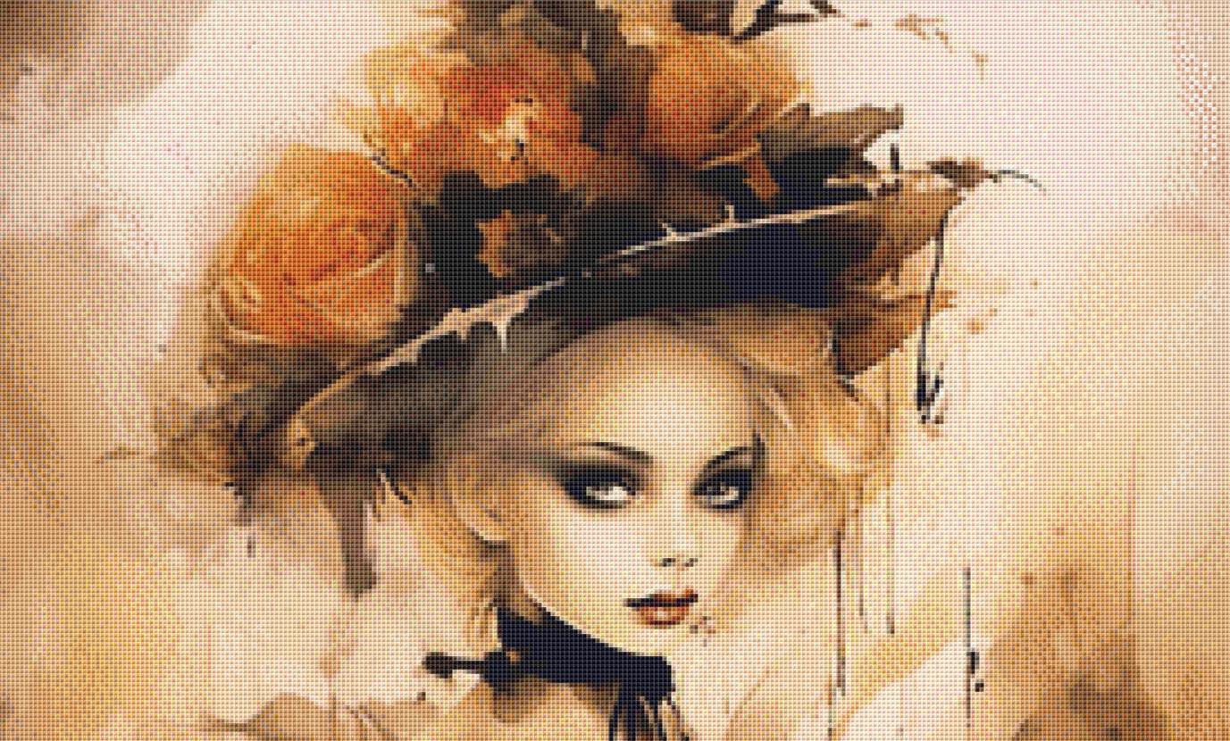 Witch counted cross stitch pattern by LikeInkDrops