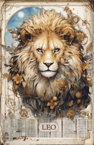 Zodiac - Leo counted cross stitch pattern by Sharm Studio