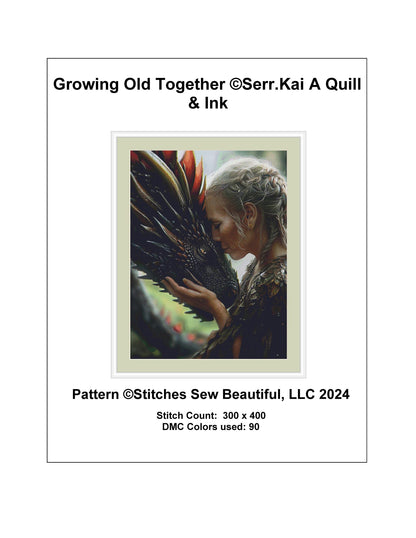 Growing Old Together counted cross stitch pattern by Serr.Kai A Quill & Ink