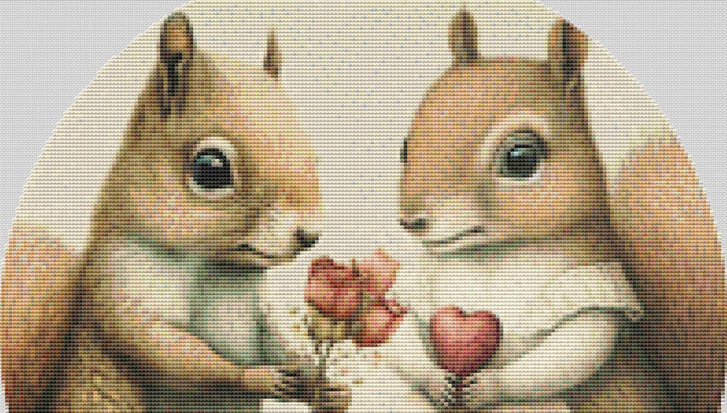 Valentine (Round) cross stitch pattern by Tammy L. Gross