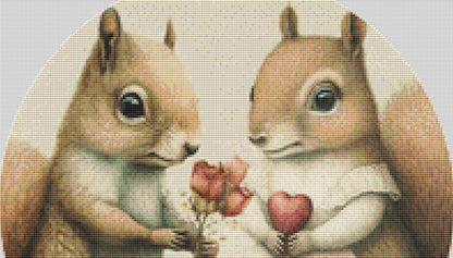 Valentine (Round) cross stitch pattern by Tammy L. Gross