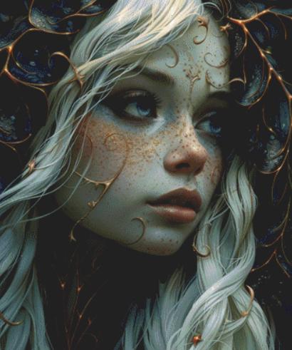 Fairy of Whims counted cross stitch pattern by Serr.Kai A Quill & Ink