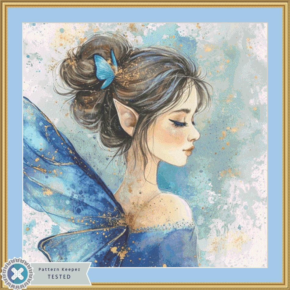Fairy counted cross stitch pattern by PassyArt