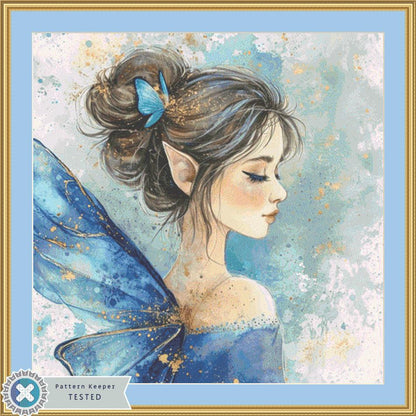 Fairy counted cross stitch pattern by PassyArt