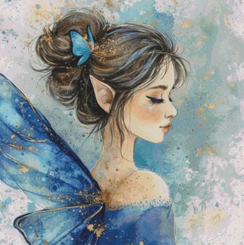 Fairy counted cross stitch pattern by PassyArt