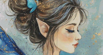 Fairy (Max Color) counted cross stitch pattern by PassyArt