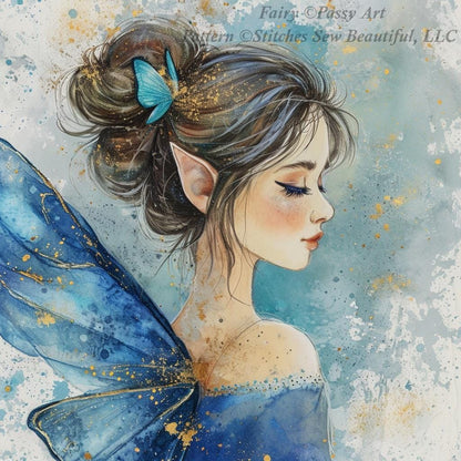 Fairy (Max Color) counted cross stitch pattern by PassyArt