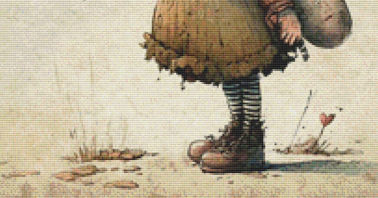 Letting Go cross stitch pattern by Tammy L. Gross