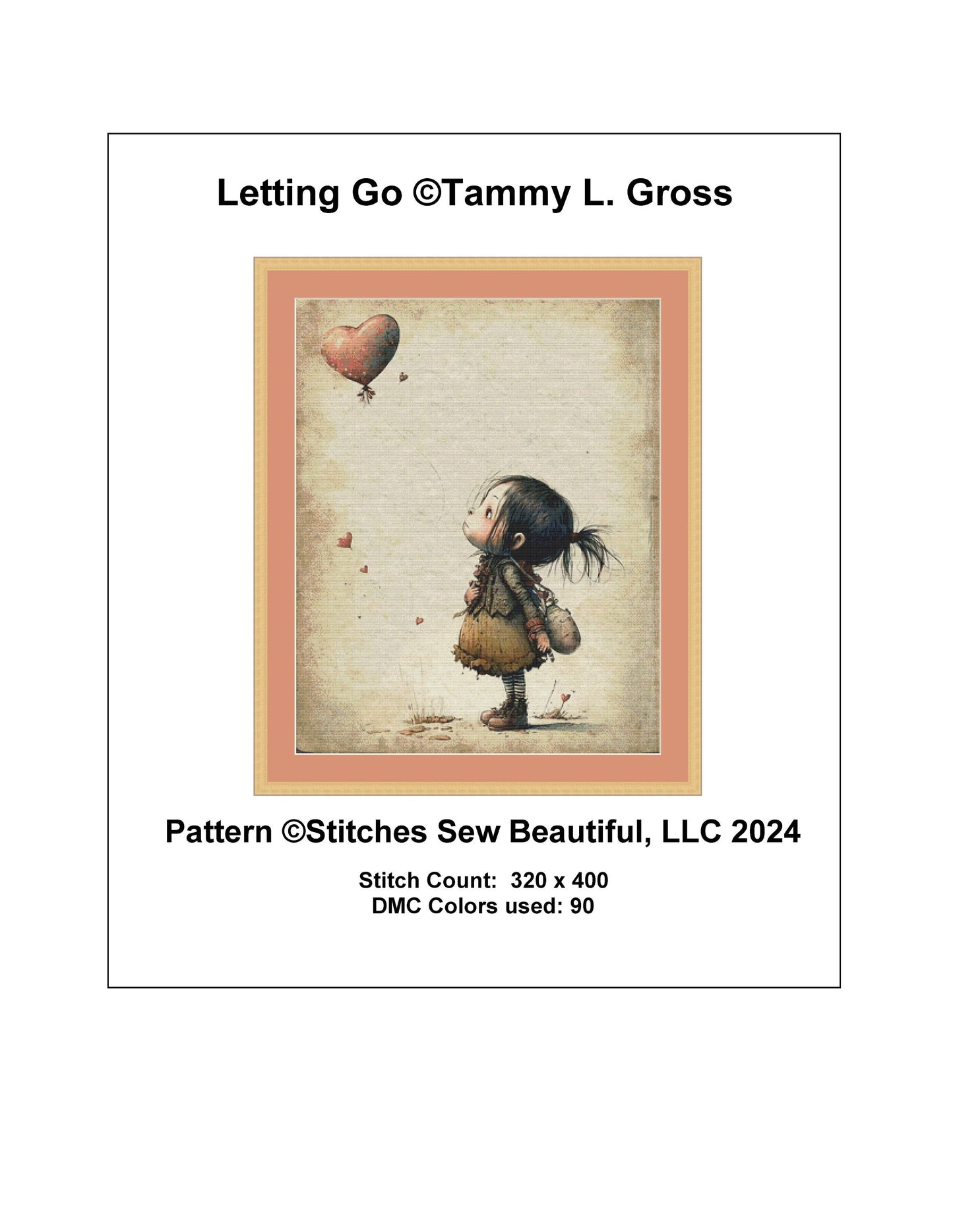 Letting Go cross stitch pattern by Tammy L. Gross