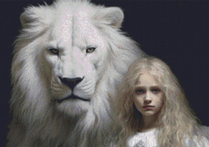 Lion cross stitch pattern by Tammy L. Gross