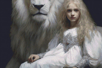 Lion cross stitch pattern by Tammy L. Gross
