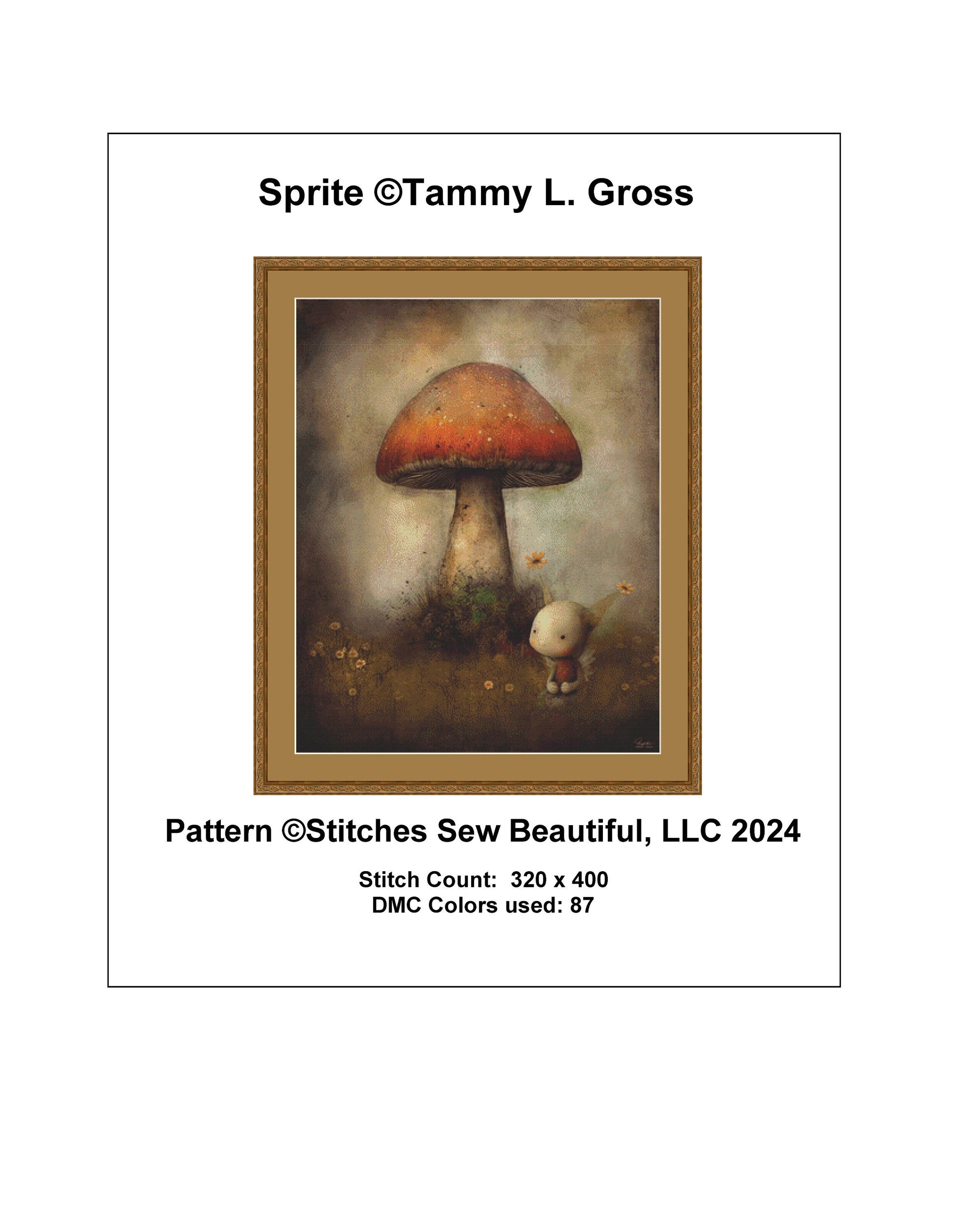 Sprite cross stitch pattern by Tammy L. Gross