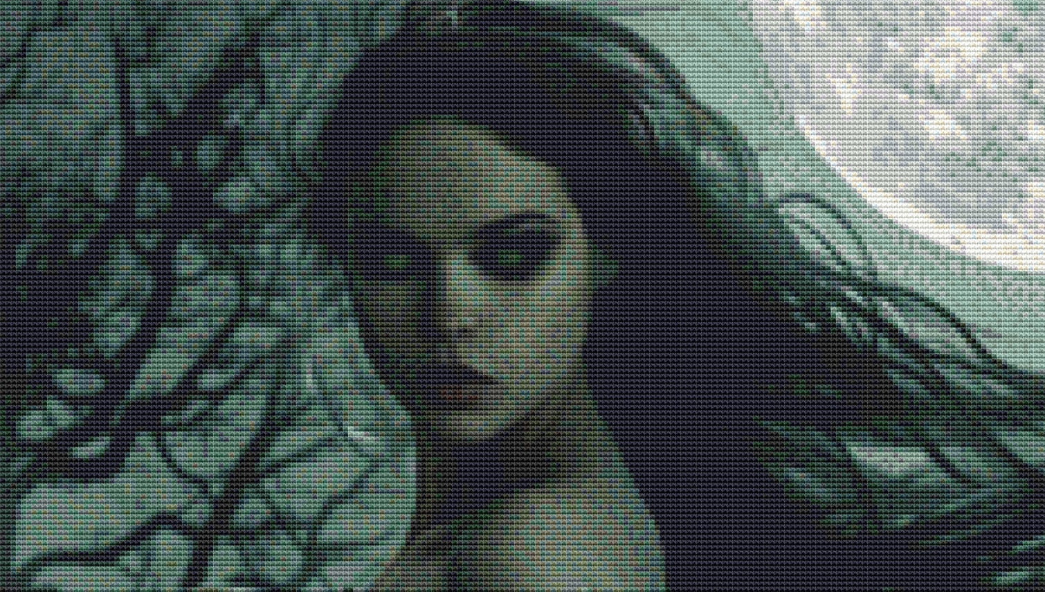 Witch of the Moon cross stitch pattern by The Art Revivalist