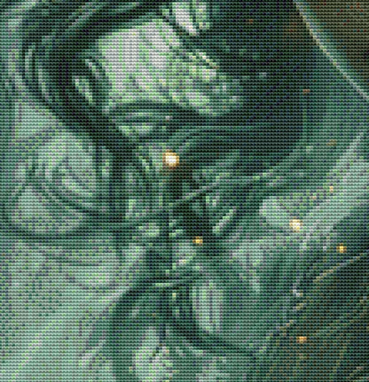 Witch of Mists cross stitch pattern by The Art Revivalist