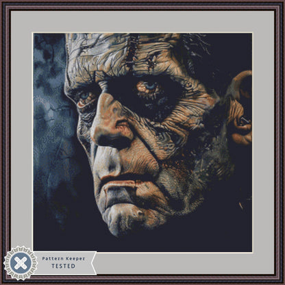 Frank's Monster (Small) cross stitch pattern by The Art Revivalist