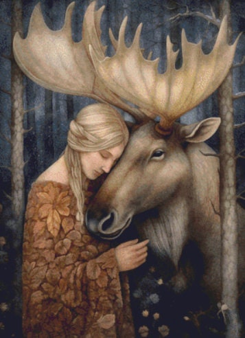 Animal Lovers 4 cross stitch pattern by DutchLadyMysticArt