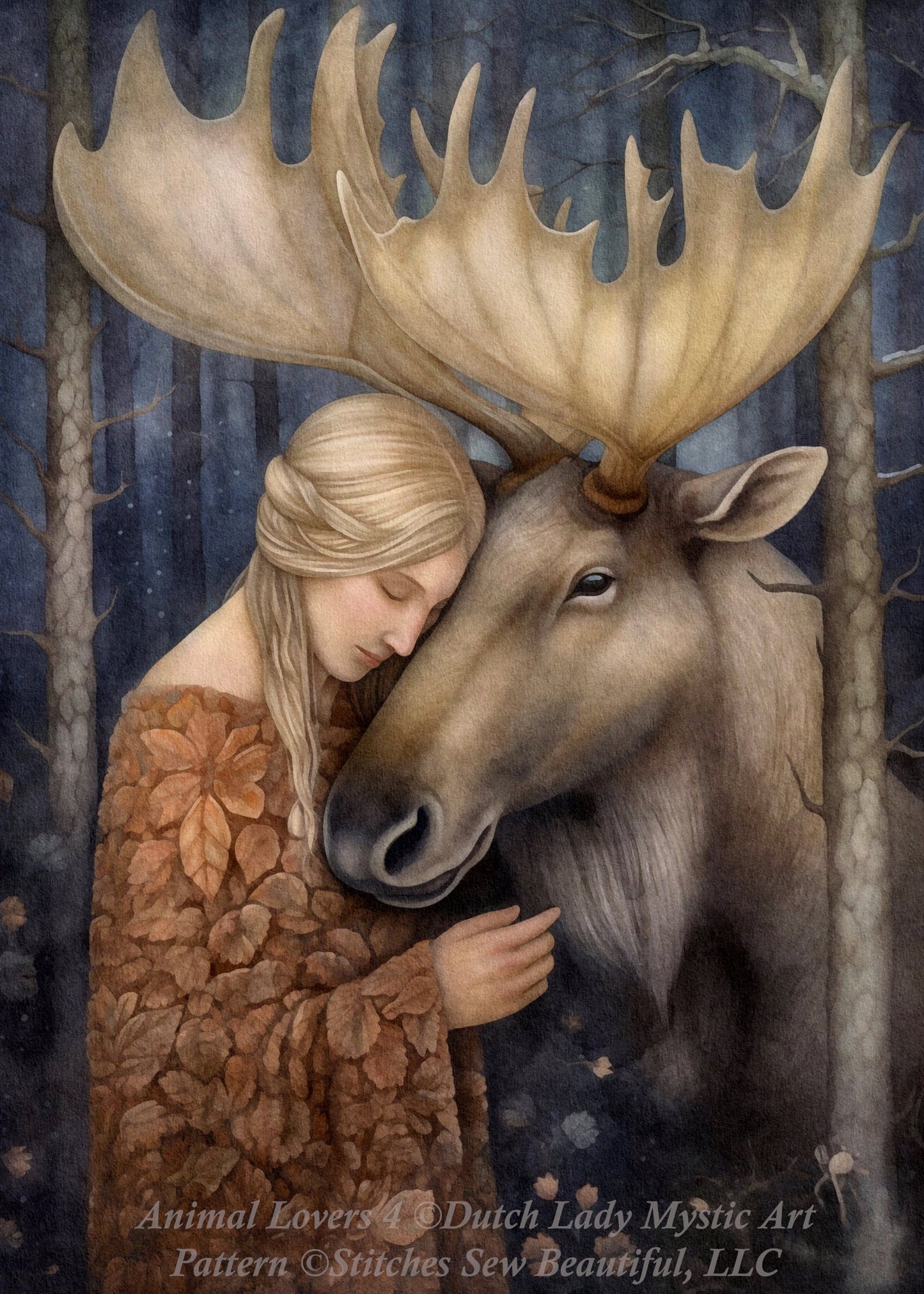 Animal Lovers 4 cross stitch pattern by DutchLadyMysticArt