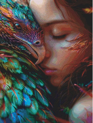 Rainbow Wing cross stitch pattern by Serr.Kai A Quill & Ink