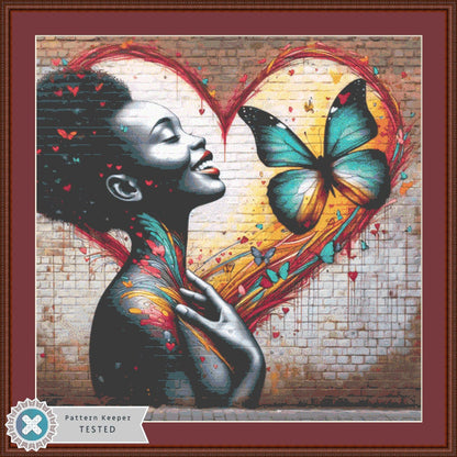 Street Art cross stitch pattern by World of Love Hearts/Adrian G Eyre