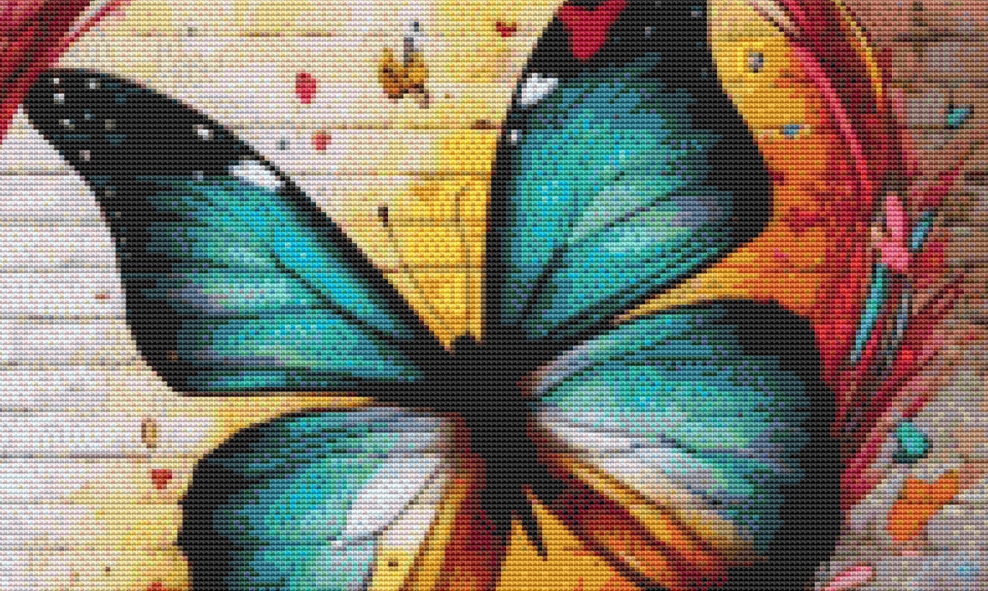 Street Art cross stitch pattern by World of Love Hearts/Adrian G Eyre