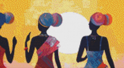 African Women in Color counted cross stitch pattern by Eder Jose Rosa