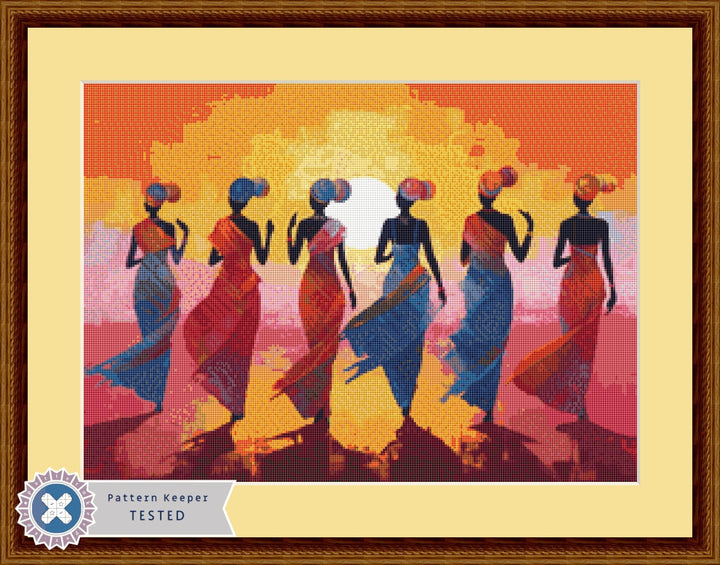 African Women in Color (Small) counted cross stitch pattern by Eder Jose Rosa