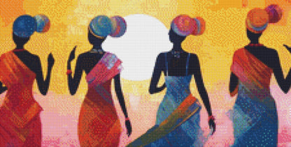 African Women in Color (Max Color) cross stitch pattern by Eder Jose Rosa