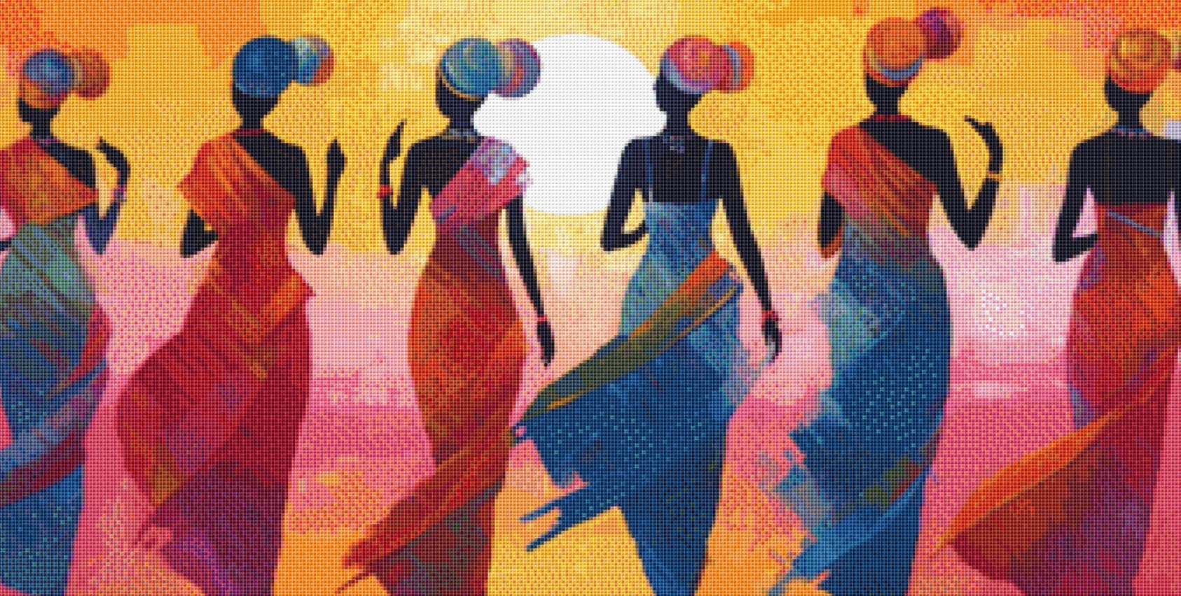African Women in Color (Max Color) cross stitch pattern by Eder Jose Rosa