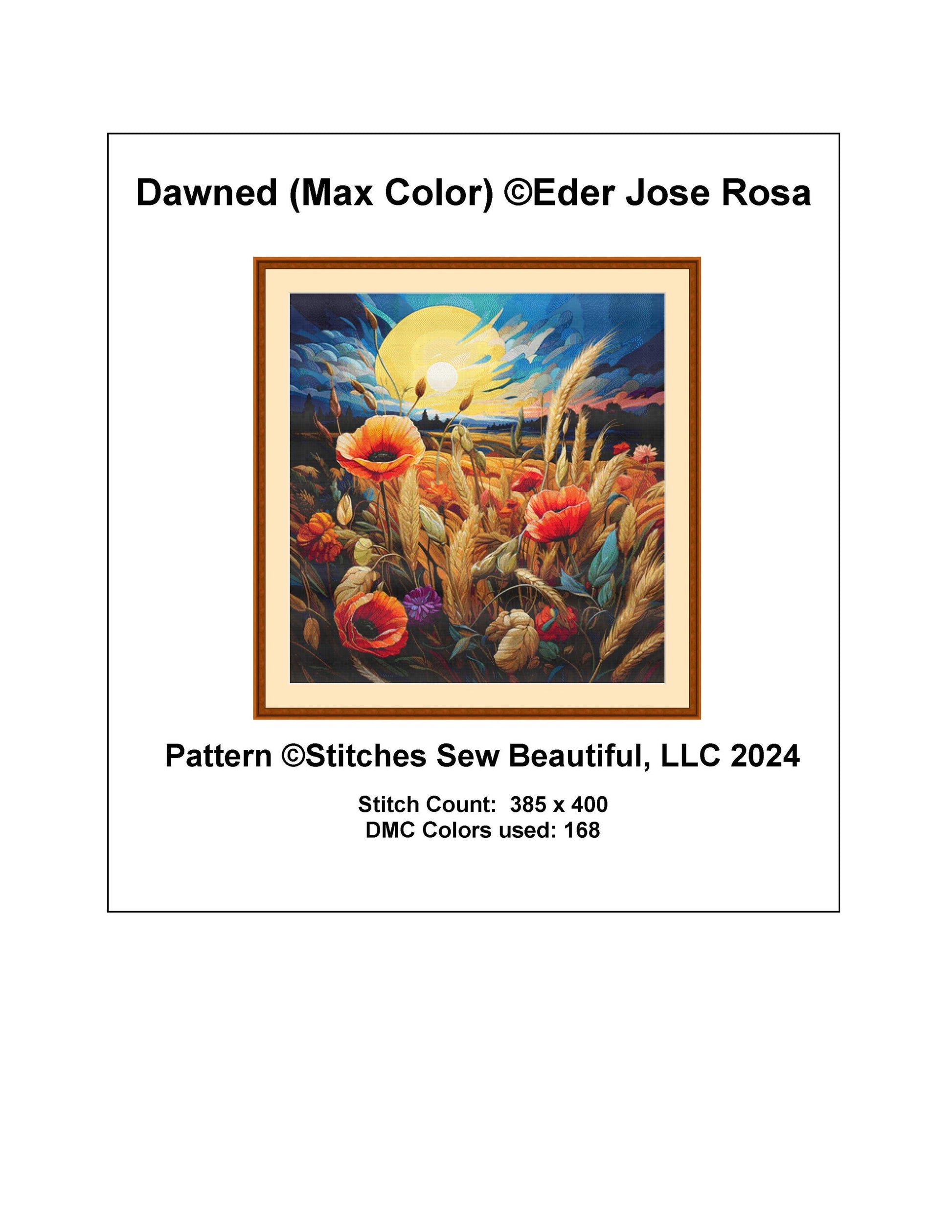 Dawned (Max Color) cross stitch pattern by Eder Jose Rosa