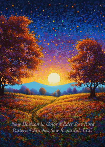 New Horizon in Color cross stitch pattern by Eder Jose Rosa
