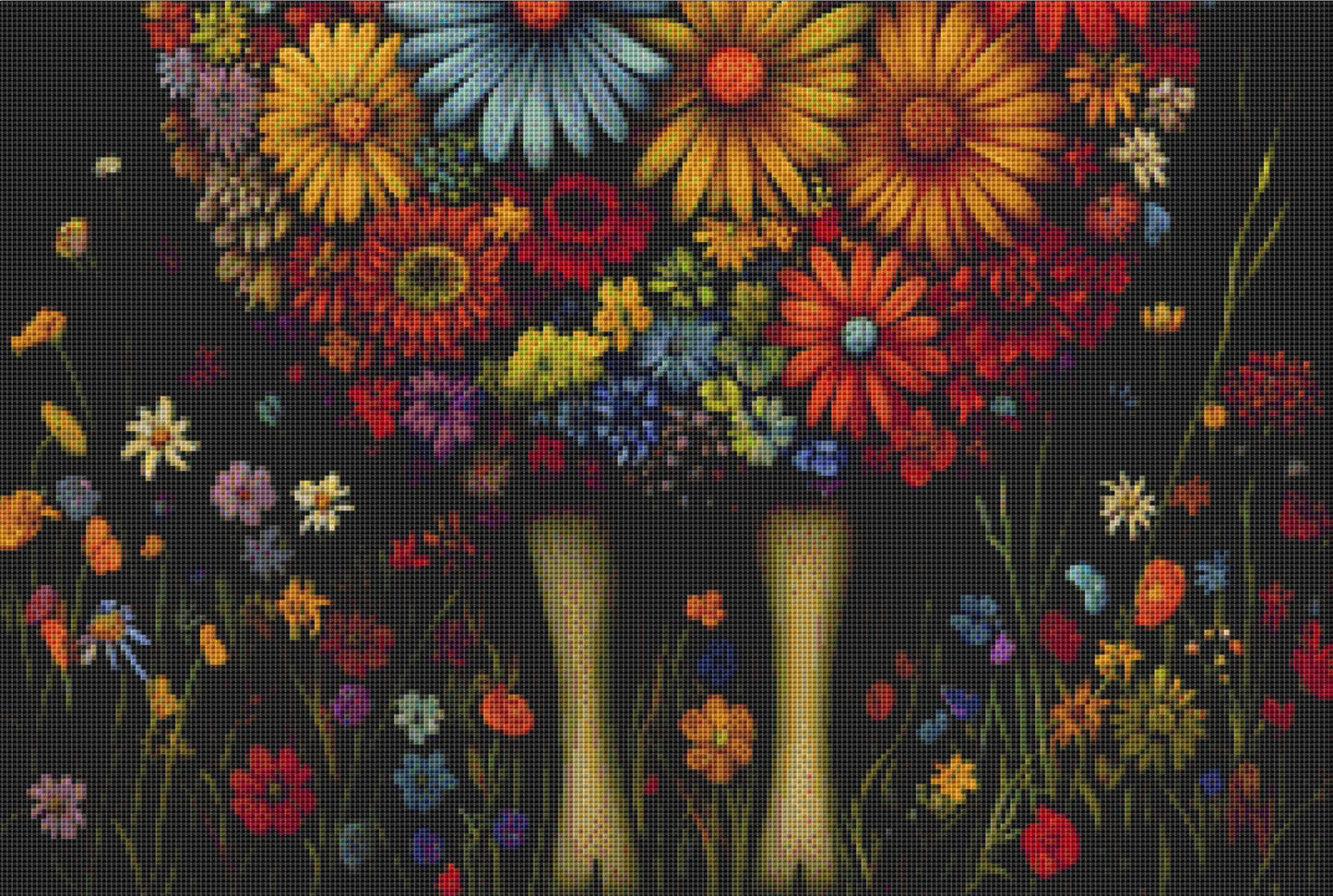 Blossoming Wool Floral Sheep cross stitch pattern by The Art Revivalist
