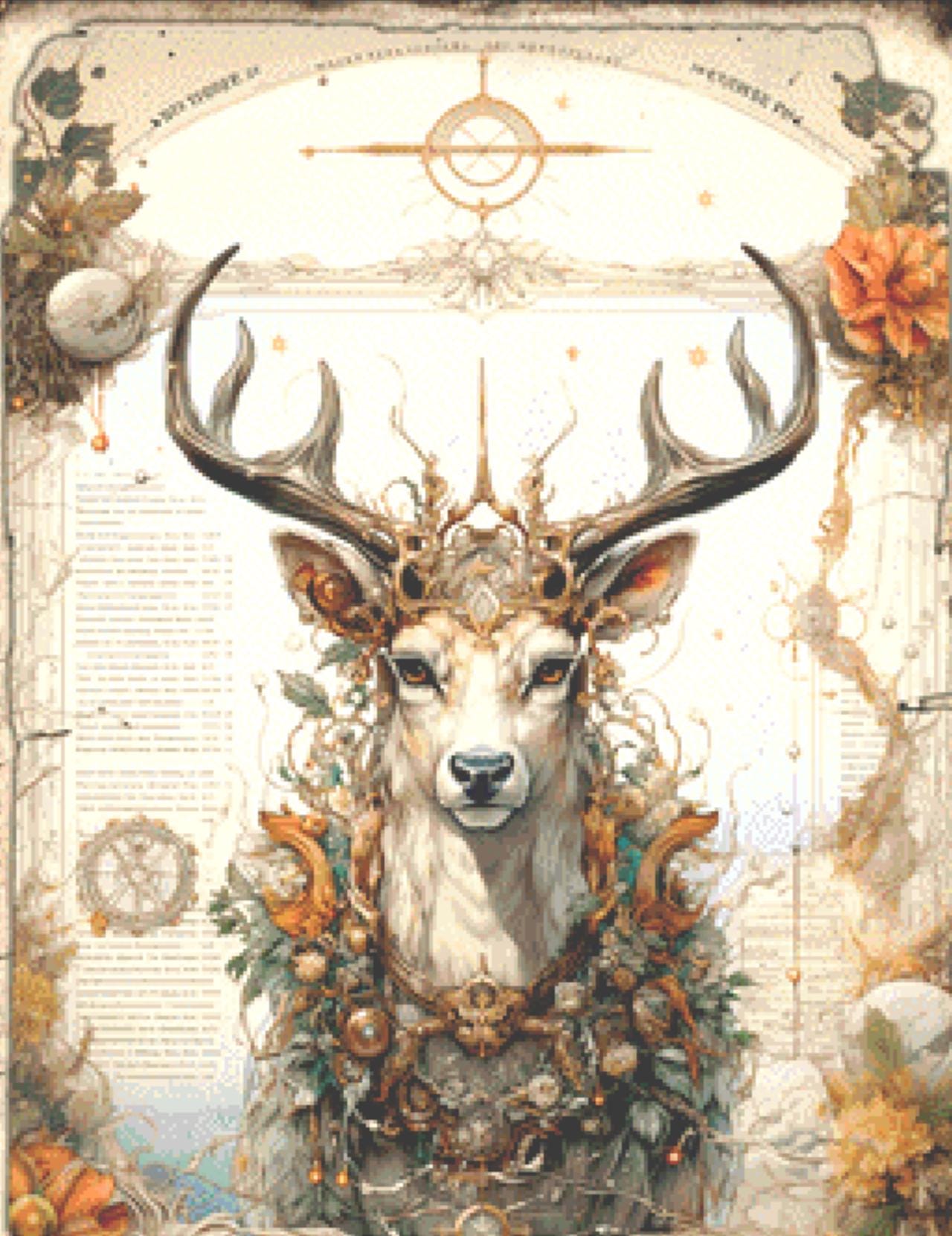 Zodiac - Capricorn counted cross stitch pattern by Sharm Studio