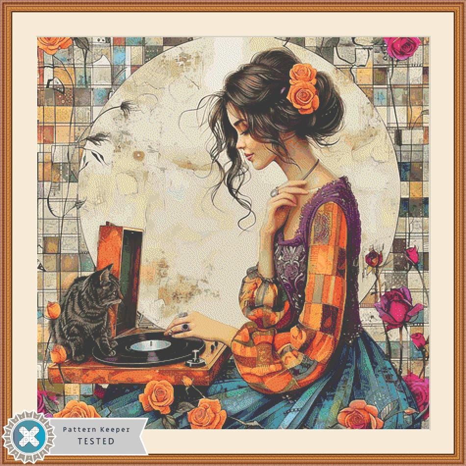 Her Happy Place counted cross stitch pattern by Eder Jose Rosa