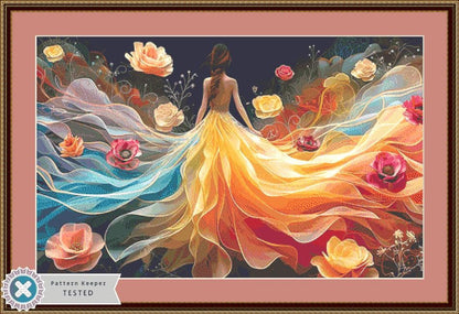 Floral Elegance counted cross stitch pattern by Eder Jose Rosa