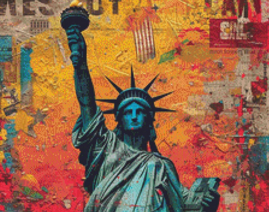 Freedom (Max Color) counted cross stitch pattern by Eder Jose Rosa