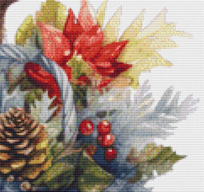 Christmas Reindeer counted cross stitch pattern by CedarGroveGraphics