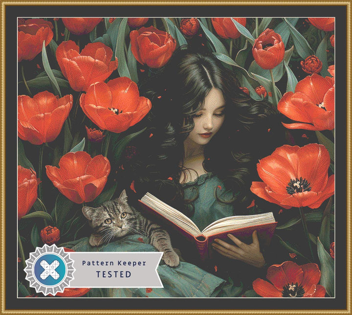 Sweet Read (Max Size Max Color) full coverage counted cross stitch pattern by Eder Jose Rosa