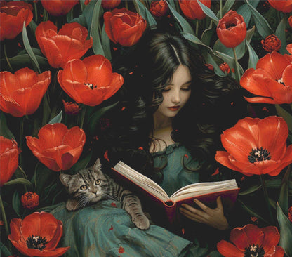 Sweet Read (Max Size Max Color) full coverage counted cross stitch pattern by Eder Jose Rosa