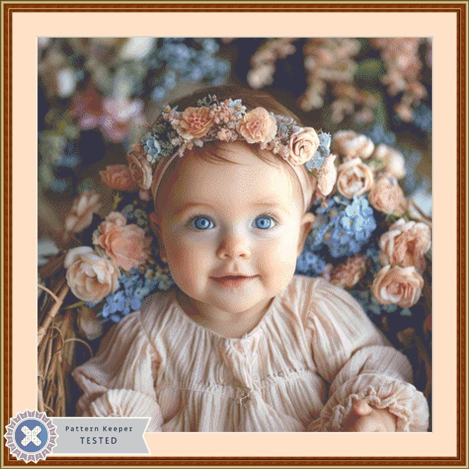 Little Angel counted cross stitch pattern by Eder Jose Rosa