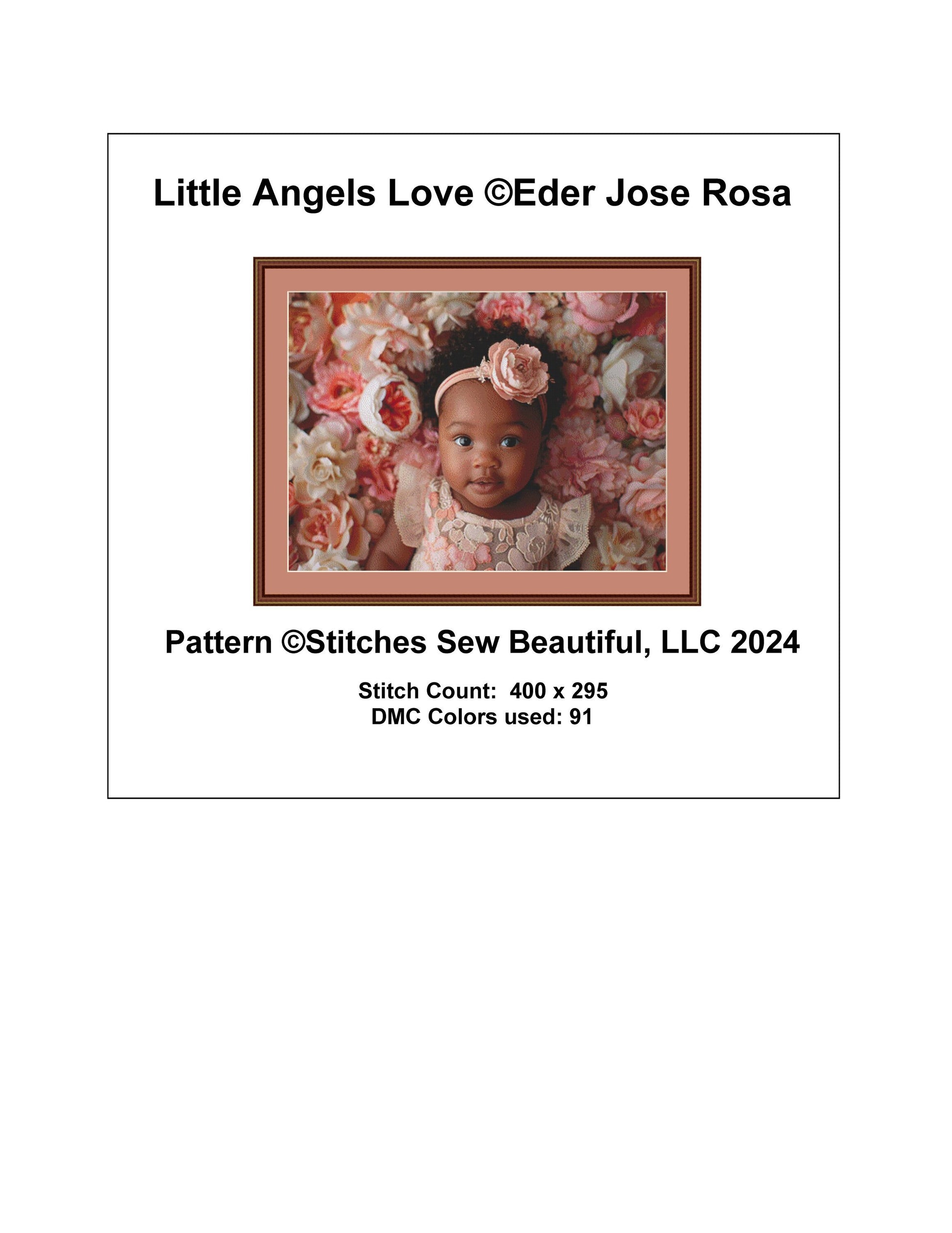 Little Angels Love counted cross stitch pattern by Eder Jose Rosa