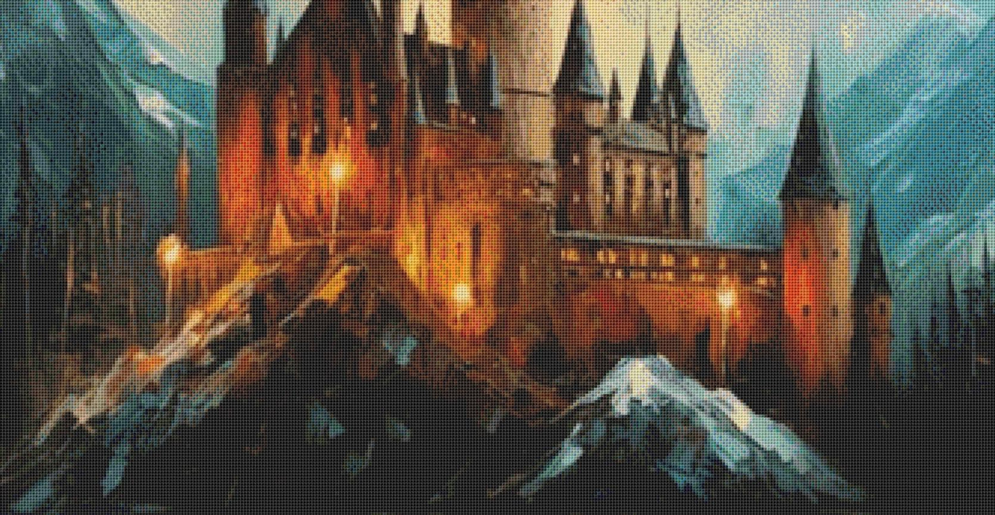 Castle counted cross stitch pattern by Eder Jose Rosa