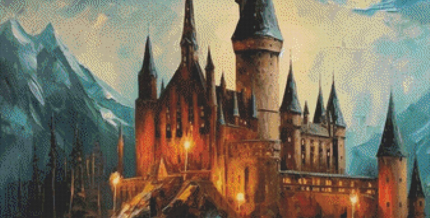 Castle counted cross stitch pattern by Eder Jose Rosa
