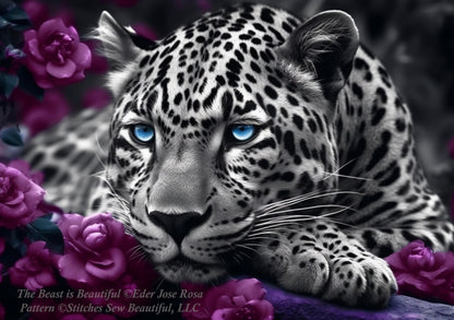 The Beast is Beautiful counted cross stitch pattern by Eder Jose Rosa