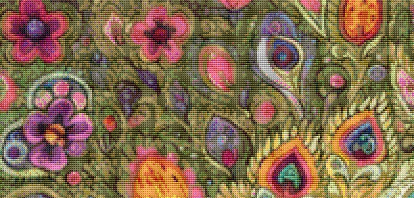 Peacock counted cross stitch pattern by Eder Jose Rosa