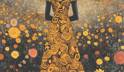 Woman in a Field of Flowers 12 (Max Size/Color) counted cross stitch pattern by Eder Jose Rosa