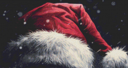 Dark Santa counted cross stitch pattern by MysticMoonCraftery