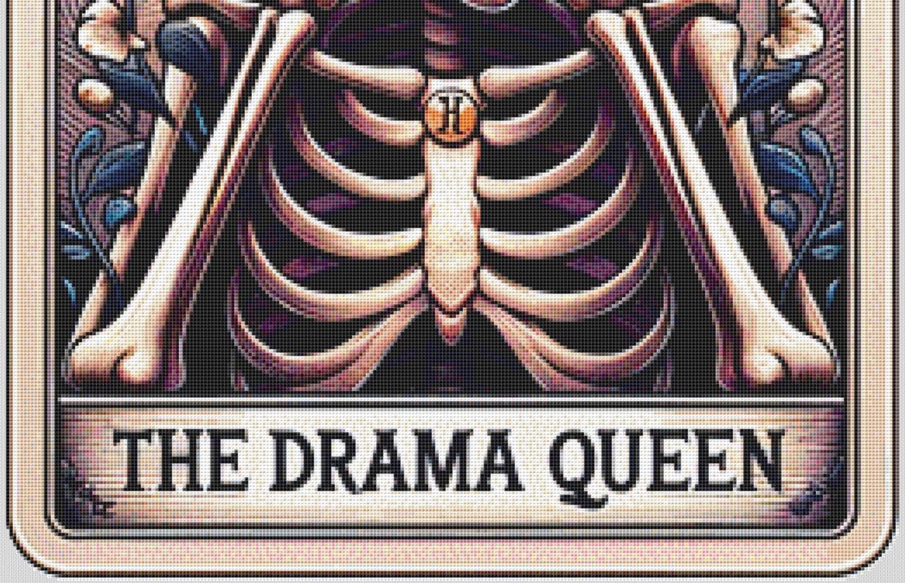The Drama Queen counted cross stitch pattern by MagicMangoStudios