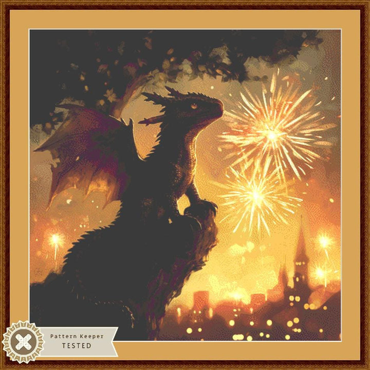 A Golden Celebration counted cross stitch pattern by Serr.Kai A Quill & Ink